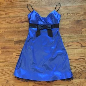 Ruby Rox blue and black dress
